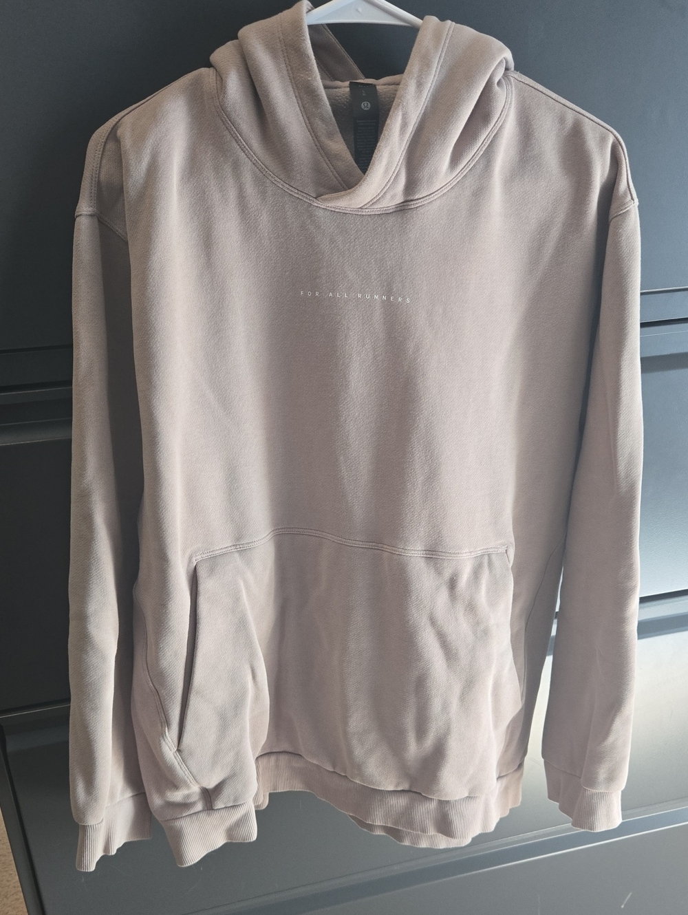 Men's Hooded Sweater in Light Taupe